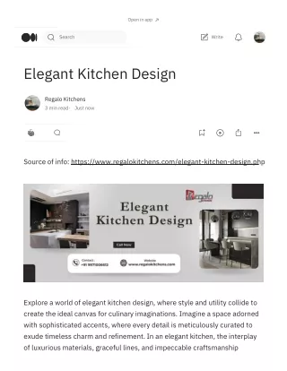 Elegant Kitchen Design