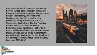 Cross-Border Road Transport Market PDF