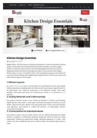 Kitchen Design Essentials