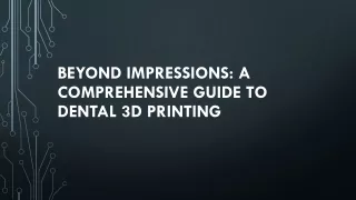 Dental 3D Printer Market(ppt)