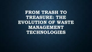 Waste Management Market(ppt)