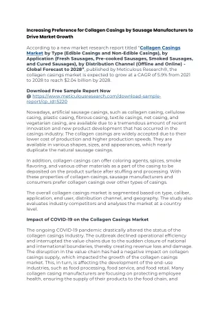 Collagen Casings Market