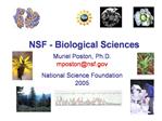 NSF - Biological Sciences