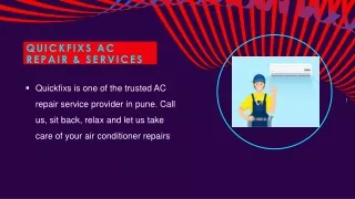 Best AC Repair Servicing At Quickfixs