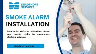 Smoke Alarm Installation