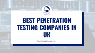 Best Penetration Testing Companies In UK - Aardwolf Security