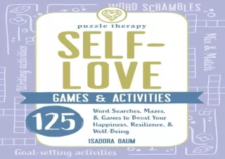 EBOOK READ Self-Love Games & Activities: 125 Word Searches, Mazes, & Games to Bo