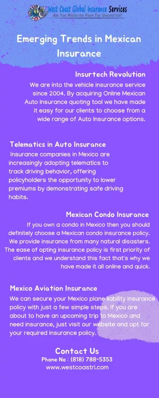 Emerging Trends in Mexican Insurance