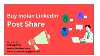 Buy Indian LinkedIn Post Share - IndianLikes