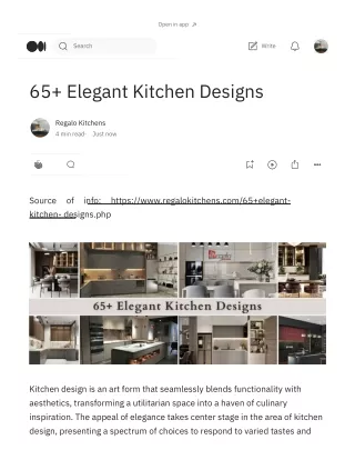 65  Elegant Kitchen Designs