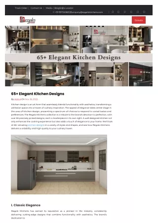 65  Elegant Kitchen Designs