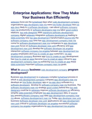 Enterprise Applications How They Make Your Business Run Efficiently.docx