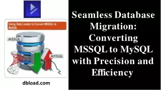 Convert MSSQL to MySQL