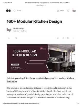 160  Modular Kitchen Design