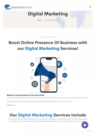 Digital Marketing Services - BrainCave Soft