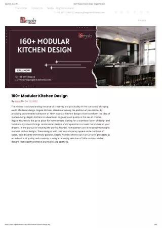 160  Modular Kitchen Design