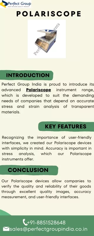 Polariscope | Perfect Group India