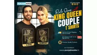 Forever Royalty King Queen Couple T Shirt at Punjabi Adda