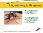 Integrated Mosquito Management