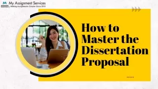 How to Master the Dissertation Proposal