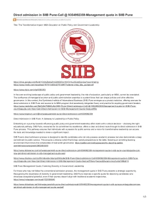 Direct admission in SIIB Pune-Call  9354992359-Management quota in SIIB Pune-mba-bba-guidance4.blogspot.com-