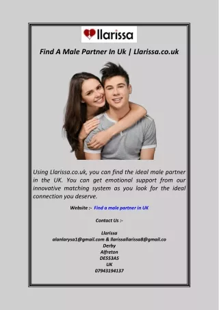 Find a male partner in UK