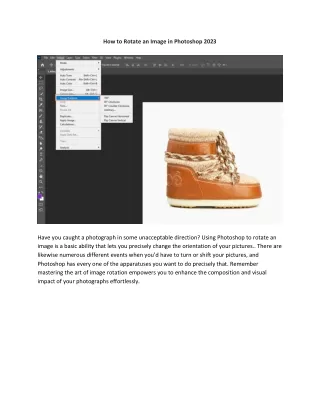 How to Rotate an Image in Photoshop 2023