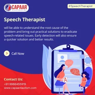 Why to visit a Speech Therapist in Hulimavu, Bangalore | CAPAAR