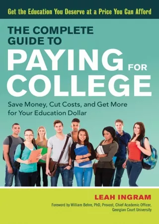 ⭐DOWNLOAD⭐ Book [PDF]  The Complete Guide to Paying for College: Save Money, Cut