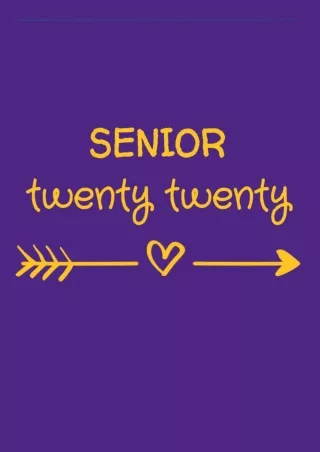 [✔Read❤ ⭐DOWNLOAD⭐]  Senior 2020: Class of 2020 Graduate Notebook, College Ruled