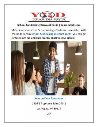 School Fundraising Discount Cards