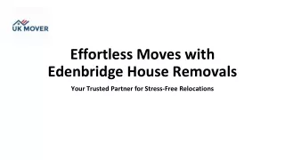House Removals in Edenbridge