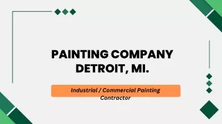 Industrial Painting Contractors Detroit