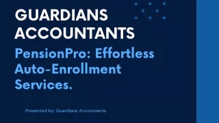 Guardians accountants PensionPro services