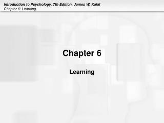 Chapter 6 Learning