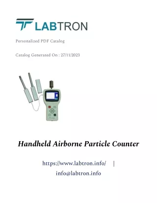 Handheld Airborne Particle Counter