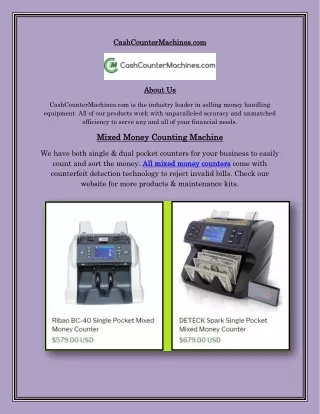 Buy Mixed Money Counter