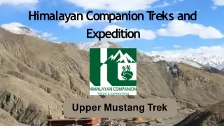 Upper Mustang Trek - Himalayancompanion.com