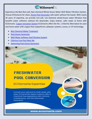 Chlorine Free Pool Cleaner