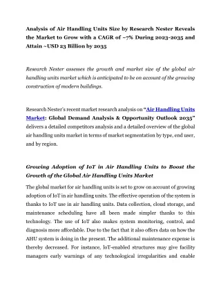 Global Air Handling Units Market