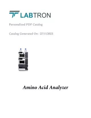 Amino Acid Analyzer
