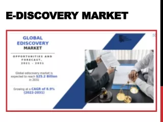 eDiscovery market to Reach USD 25.2 Billion by 2031 | Size, Trends, Growth