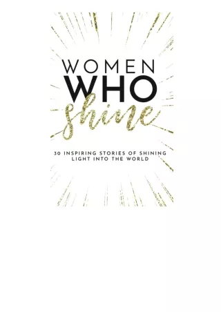 PDF✔Download❤ Women Who Shine