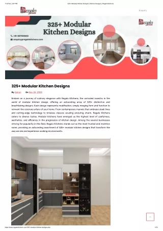 325  Modular Kitchen Designs