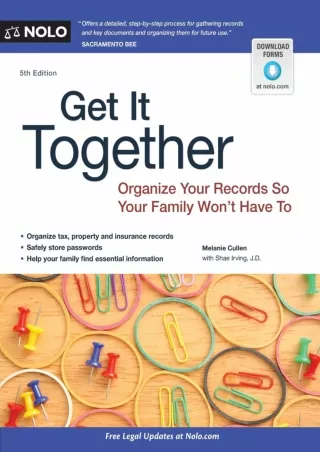 √PDF_  Get It Together: Organize Your Records So Your Family Won't Have To