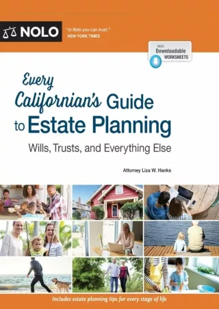 √PDF_  Every Californian's Guide To Estate Planning: Wills, Trust & Everything E