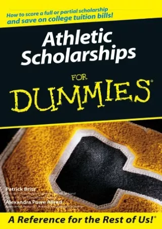 ⭐DOWNLOAD⭐ Book [PDF]  Athletic Scholarships For Dummies