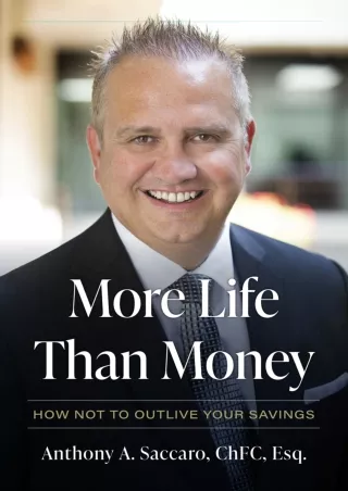 ⭐DOWNLOAD⭐ Book [PDF]  More Life Than Money: How Not to Outlive Your Savings (Is