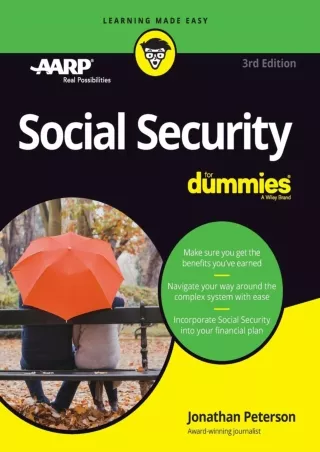 ✔Read❤ [PDF]  Social Security Fd 3e (For Dummies)