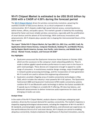 Wi-Fi Chipset Market